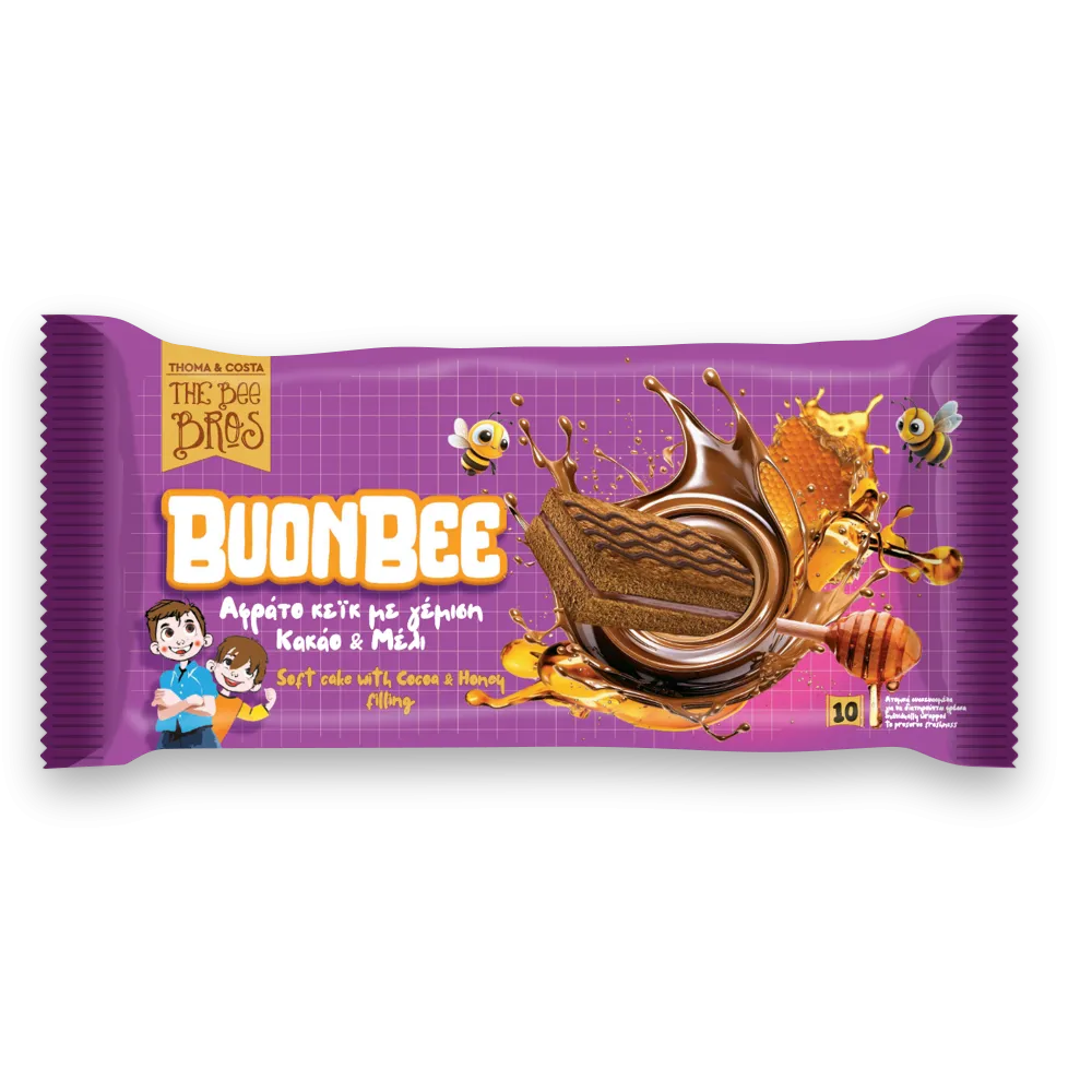 THE BEE BROS BUONBEE ΑΦΡΑΤΟ ΚΕΙΚ ΜΕ ΚΑΚΑΟ ΚΑΙ ΜΕΛΙ